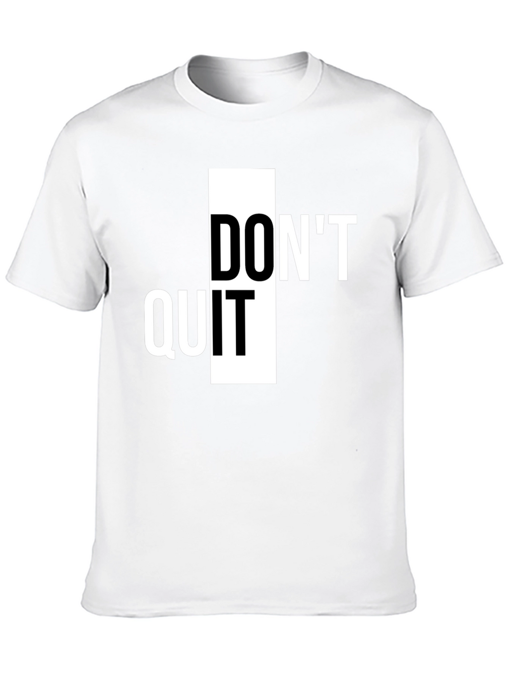 Dont Quit Inspiration Tee - Black Graphic T-Shirt