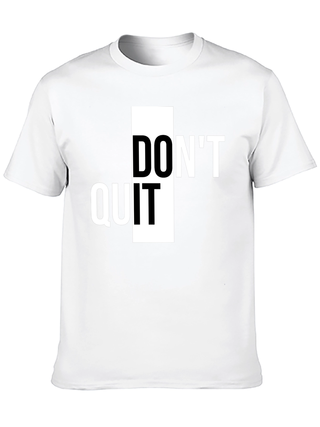 Dont Quit Inspiration Tee - Black Graphic T-Shirt