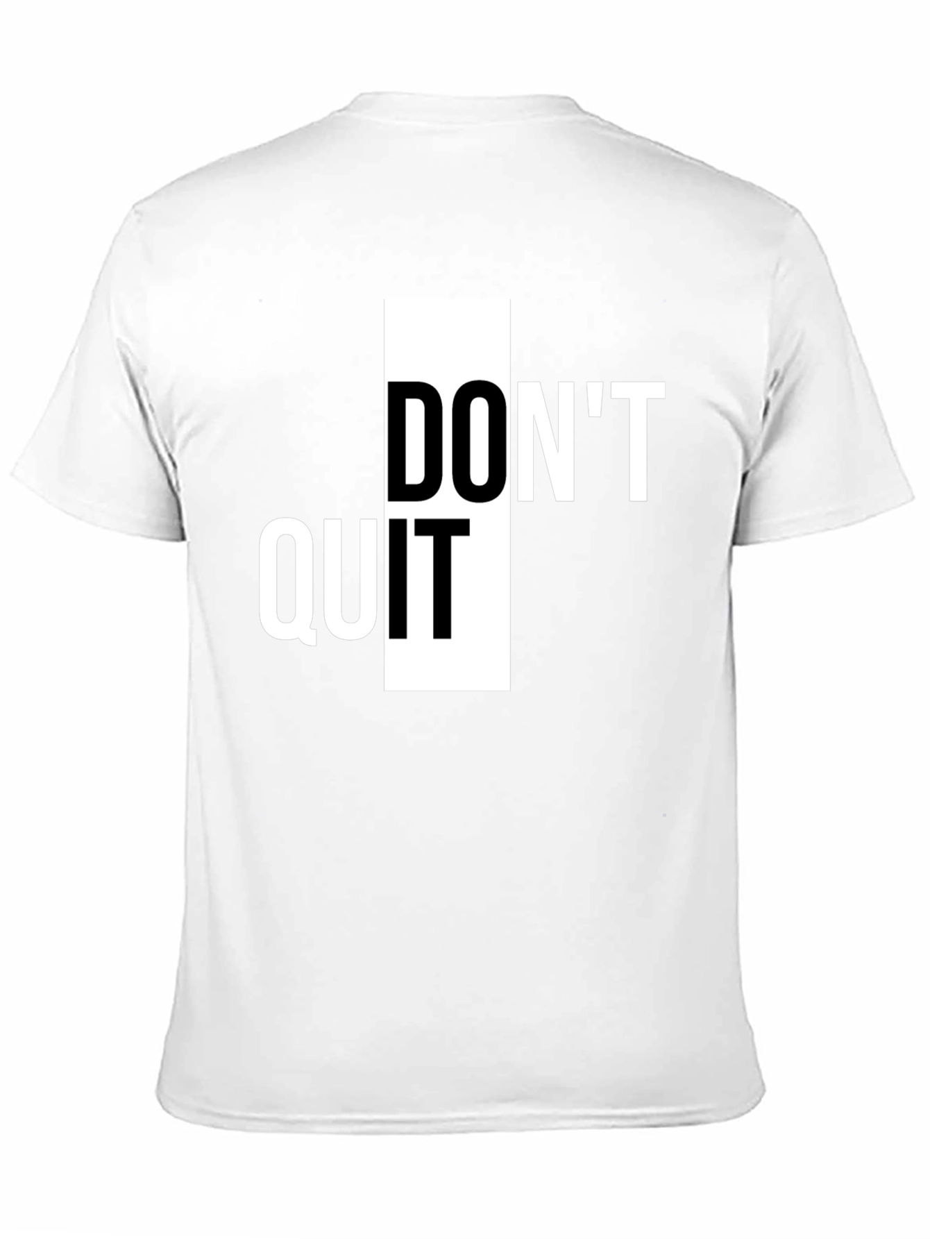 Dont Quit Inspiration Tee - Black Graphic T-Shirt