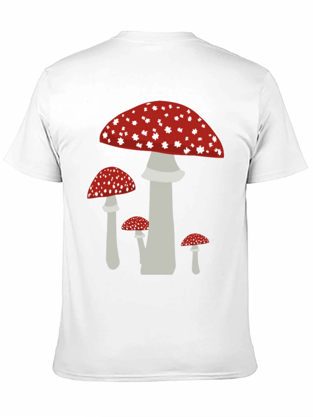 Mushroom Graphic Tee - Funky Black Cotton T-Shirt