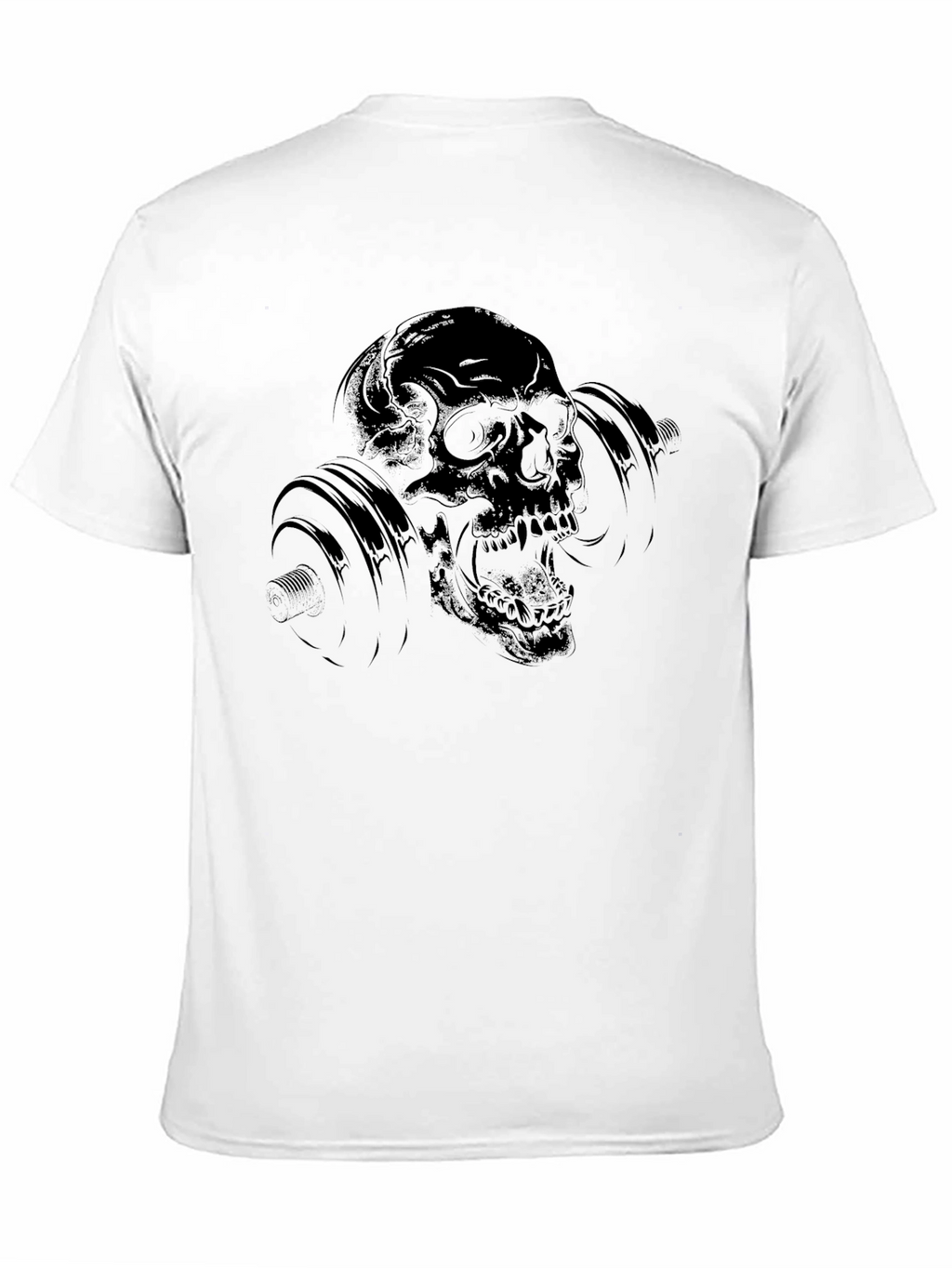 Skull Barbell Graphic T-Shirt