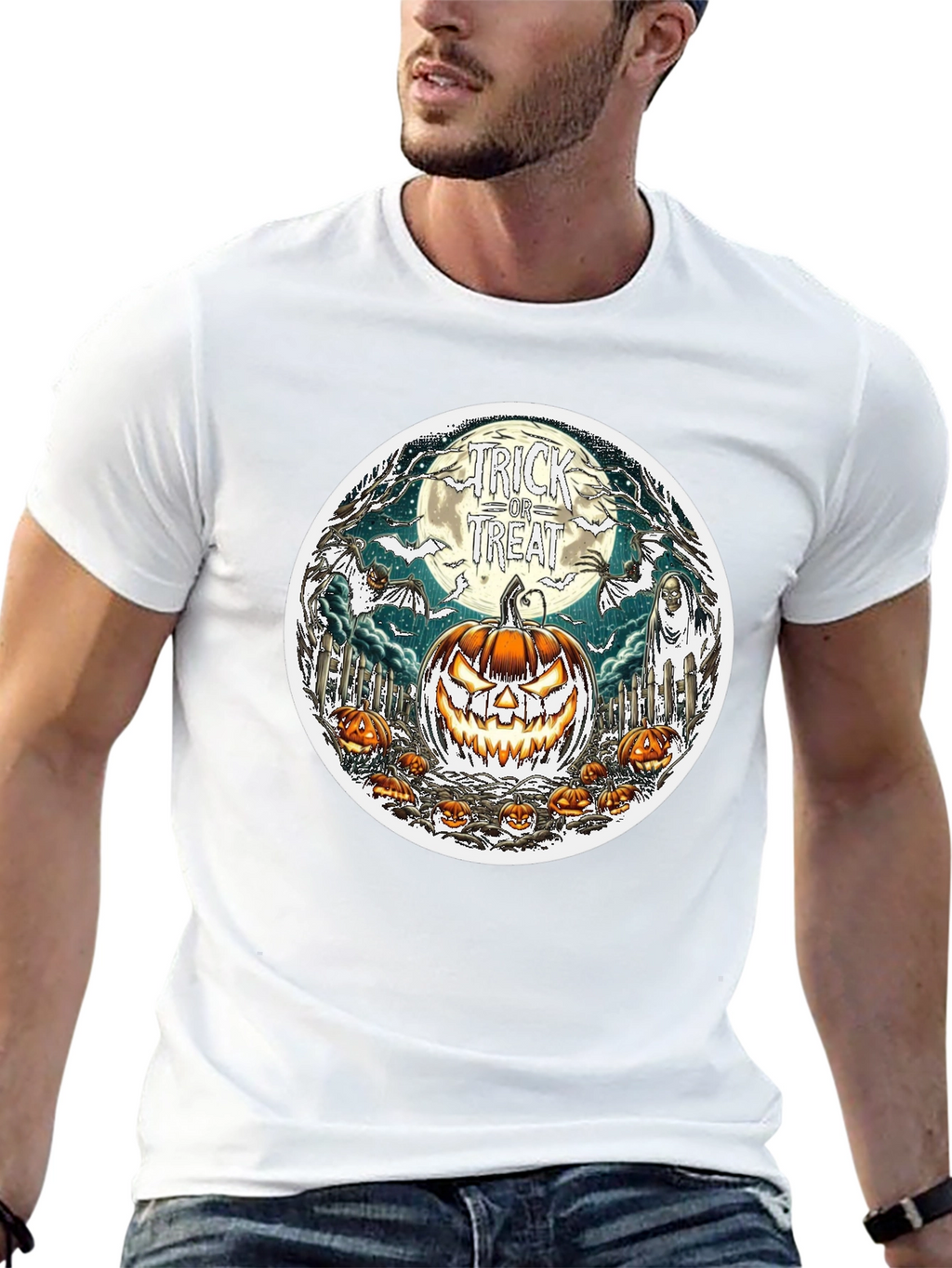 Halloween Trick or Treat Graphic Tee