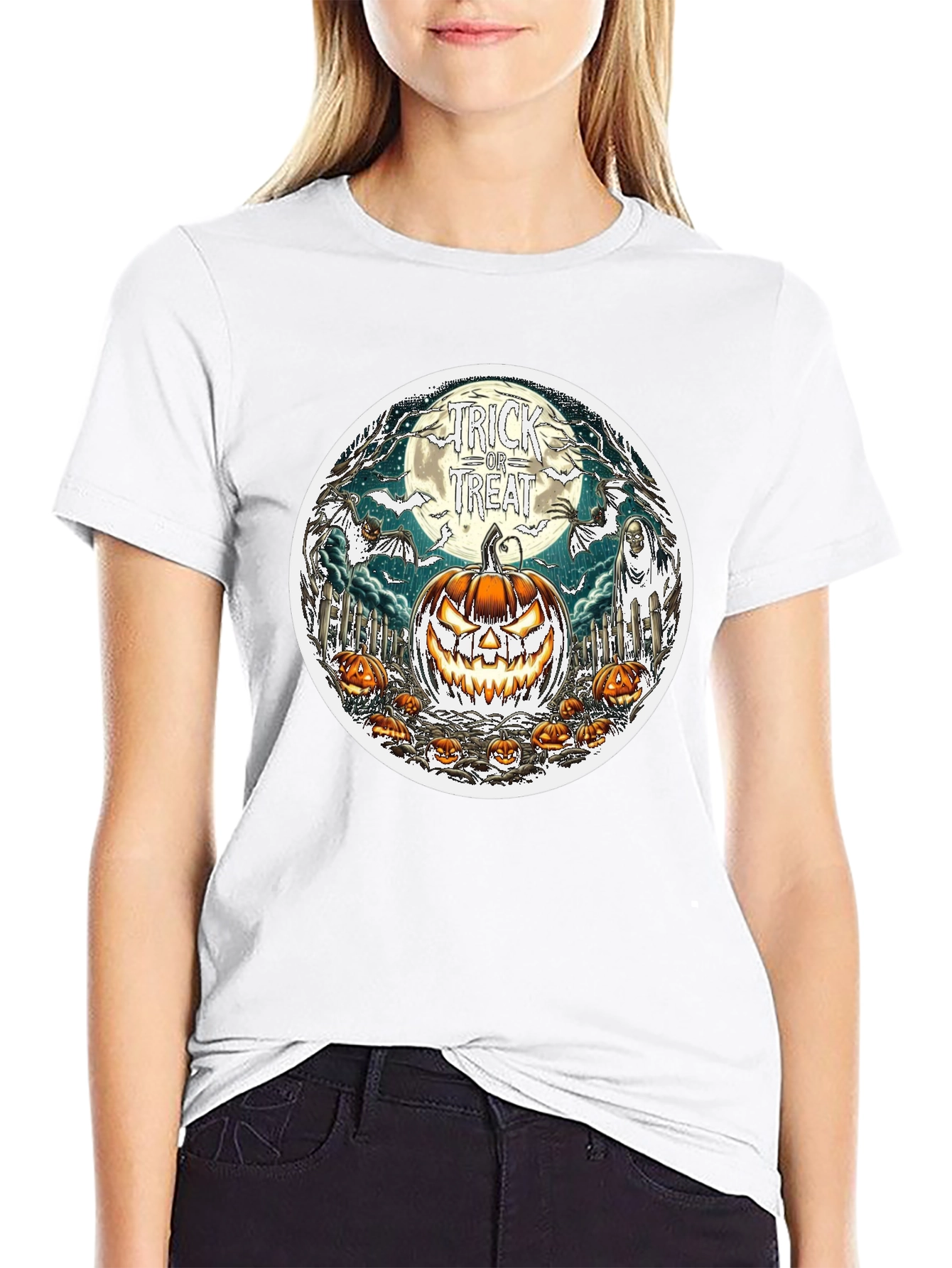 Halloween Trick or Treat Graphic Tee