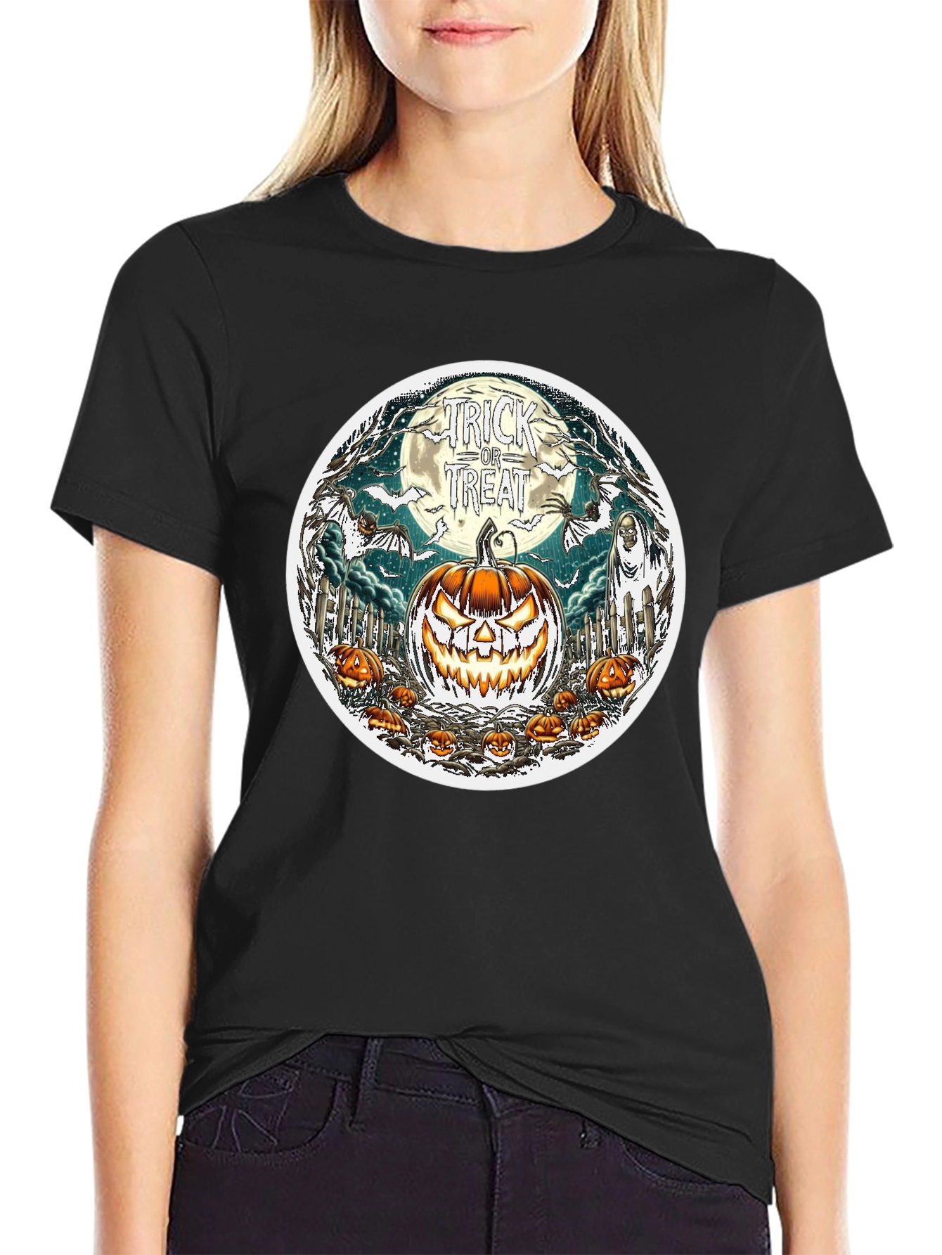 Halloween Trick or Treat Graphic Tee