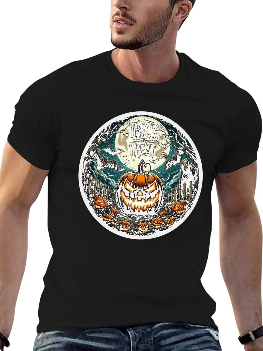 Halloween Trick or Treat Graphic Tee