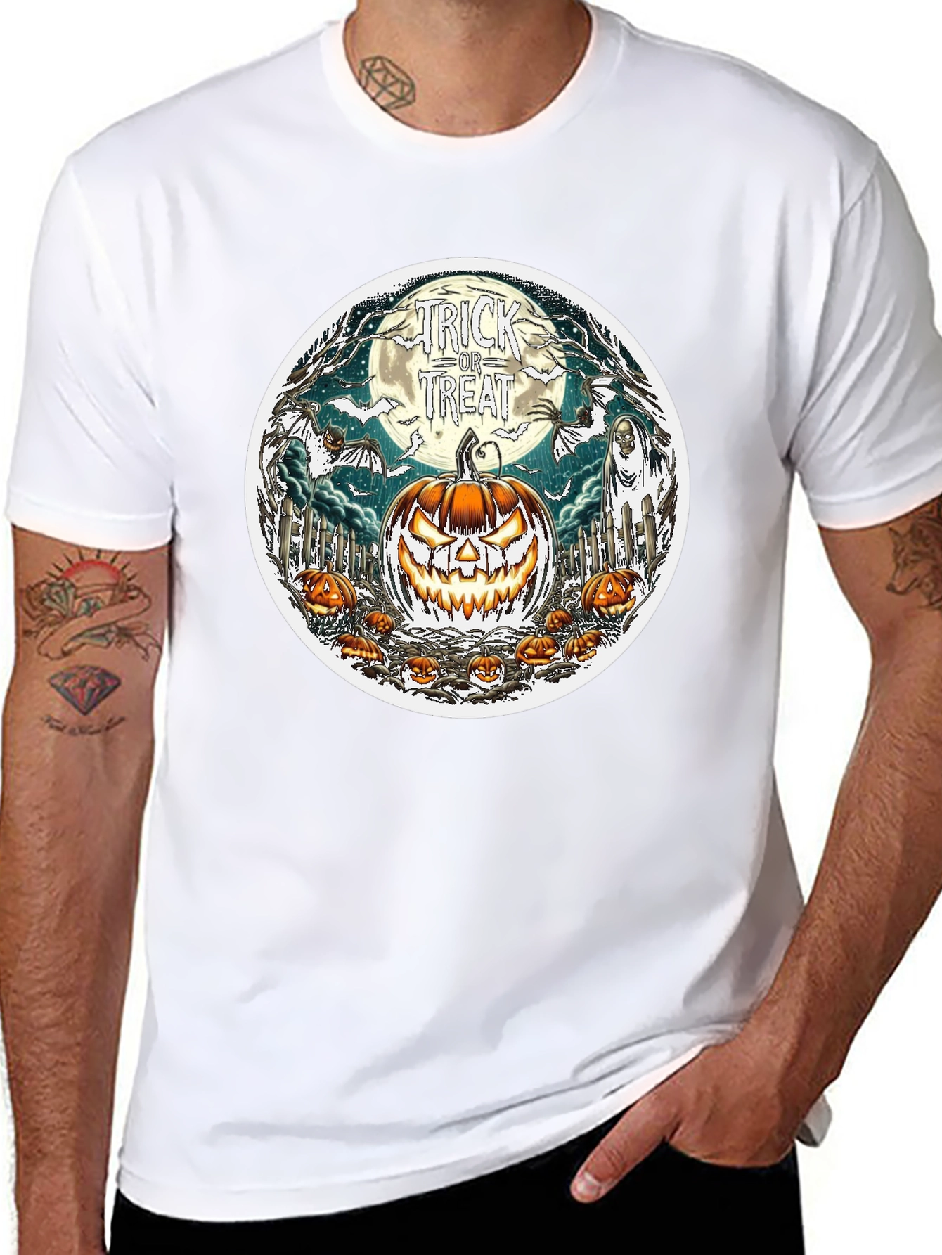 Halloween Trick or Treat Graphic Tee
