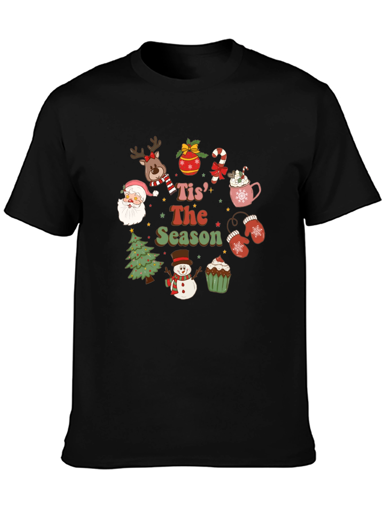 Tis The Season Christmas Holiday Graphic Tee