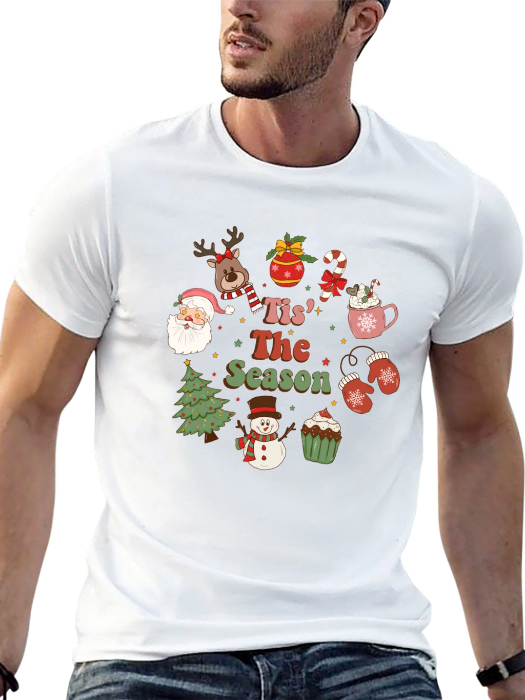 Tis The Season Christmas Holiday Graphic Tee