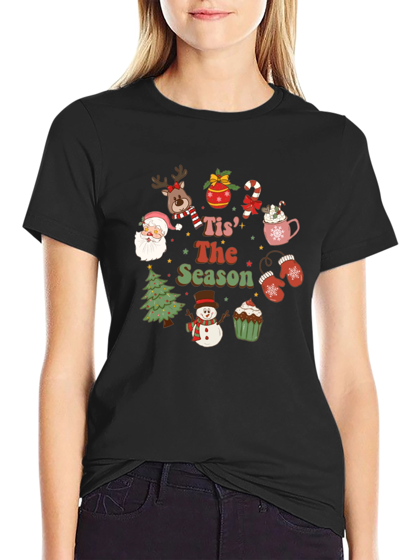 Tis The Season Christmas Holiday Graphic Tee