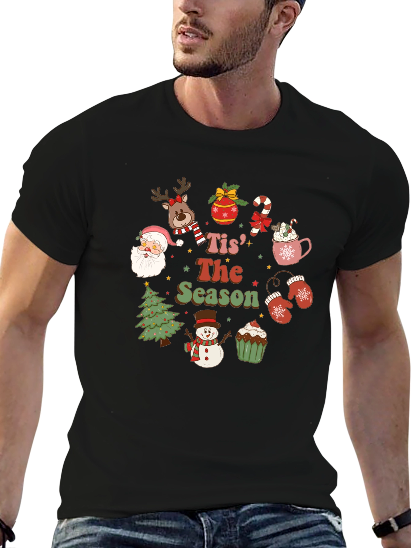 Tis The Season Christmas Holiday Graphic Tee