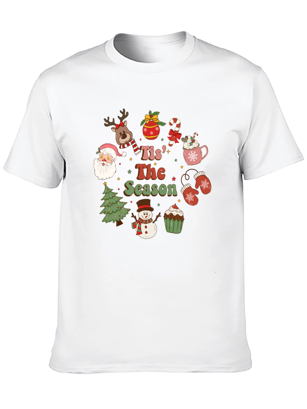 Tis The Season Christmas Holiday Graphic Tee