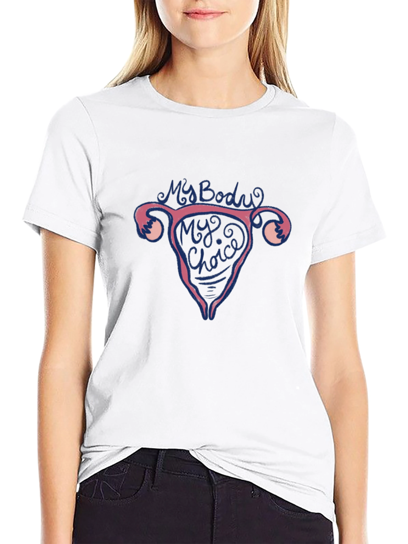 My Body My Choice Uterus Graphic T-Shirt