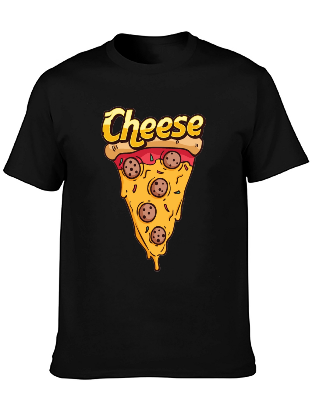 Pizza Cheese Slice Graphic T-Shirt