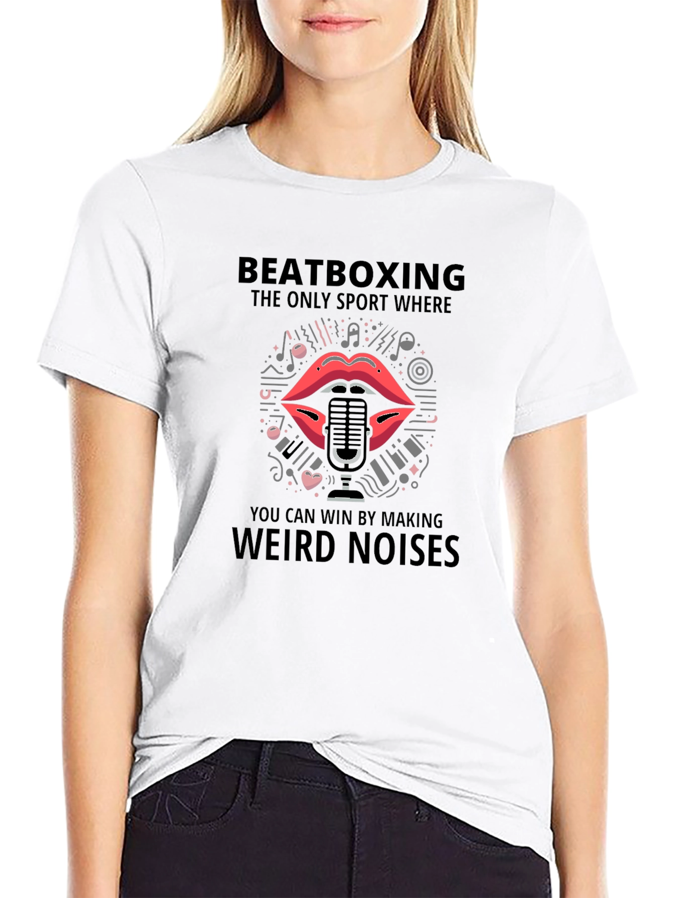Beatboxing Weird Noises Graphic T-Shirt