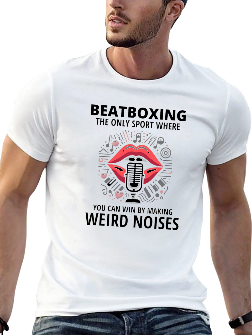 Beatboxing Weird Noises Graphic T-Shirt