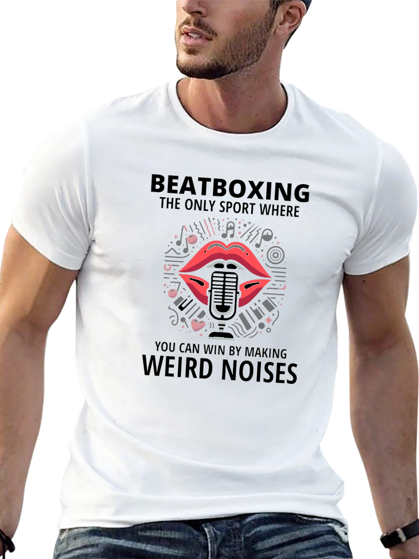 Beatboxing Weird Noises Graphic T-Shirt