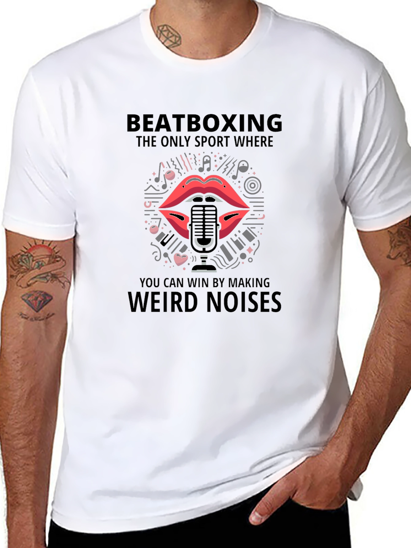 Beatboxing Weird Noises Graphic T-Shirt