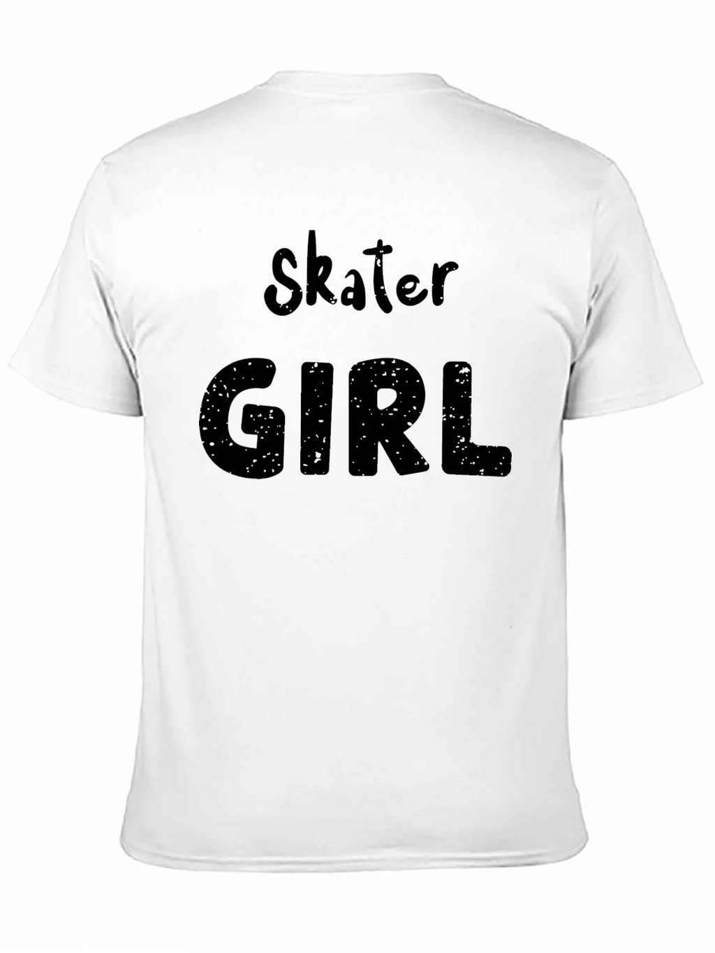 Skater Girl Graphic T-Shirt - Trendy Casual Tee