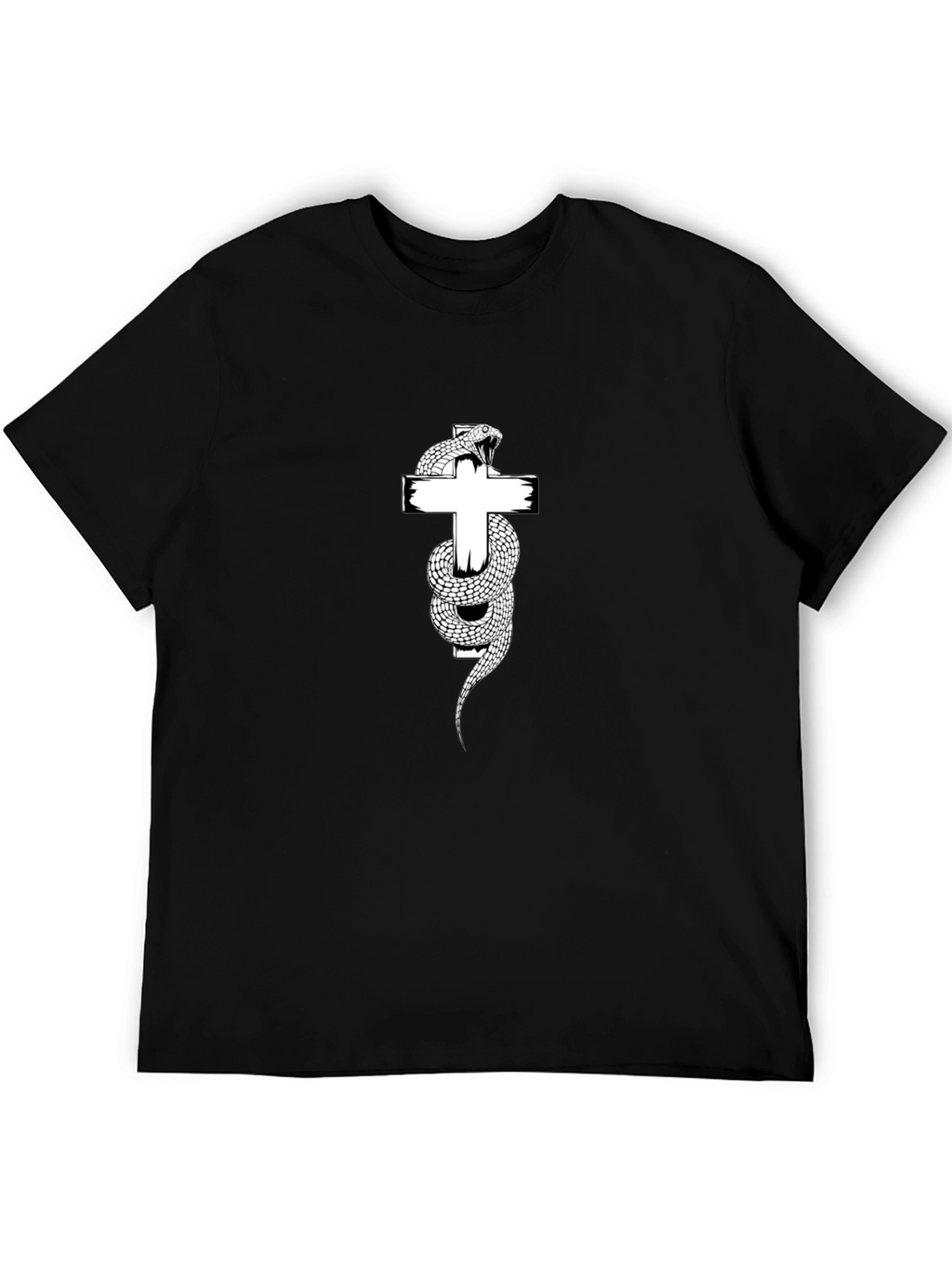 Snake & Cross Graphic Tee - Menswear