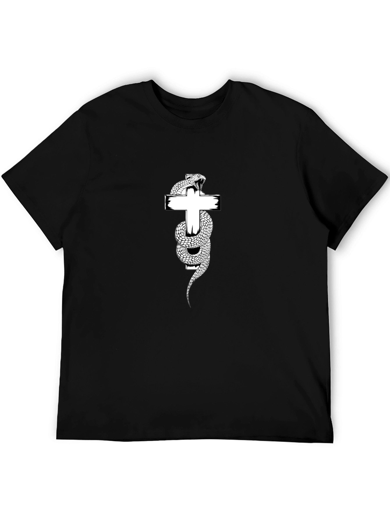 Snake & Cross Graphic Tee - Menswear