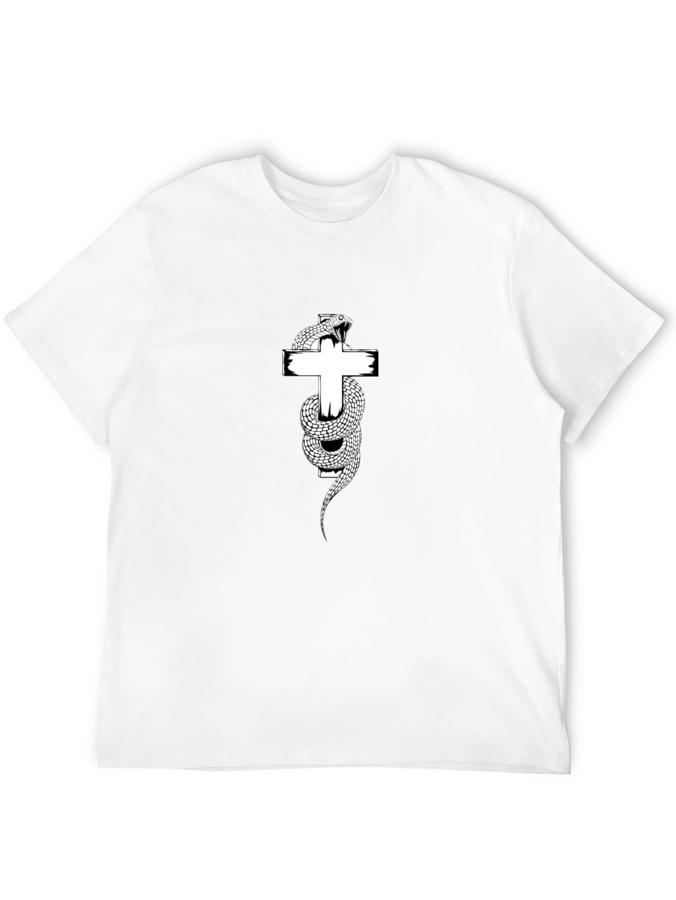 Snake & Cross Graphic Tee - Menswear