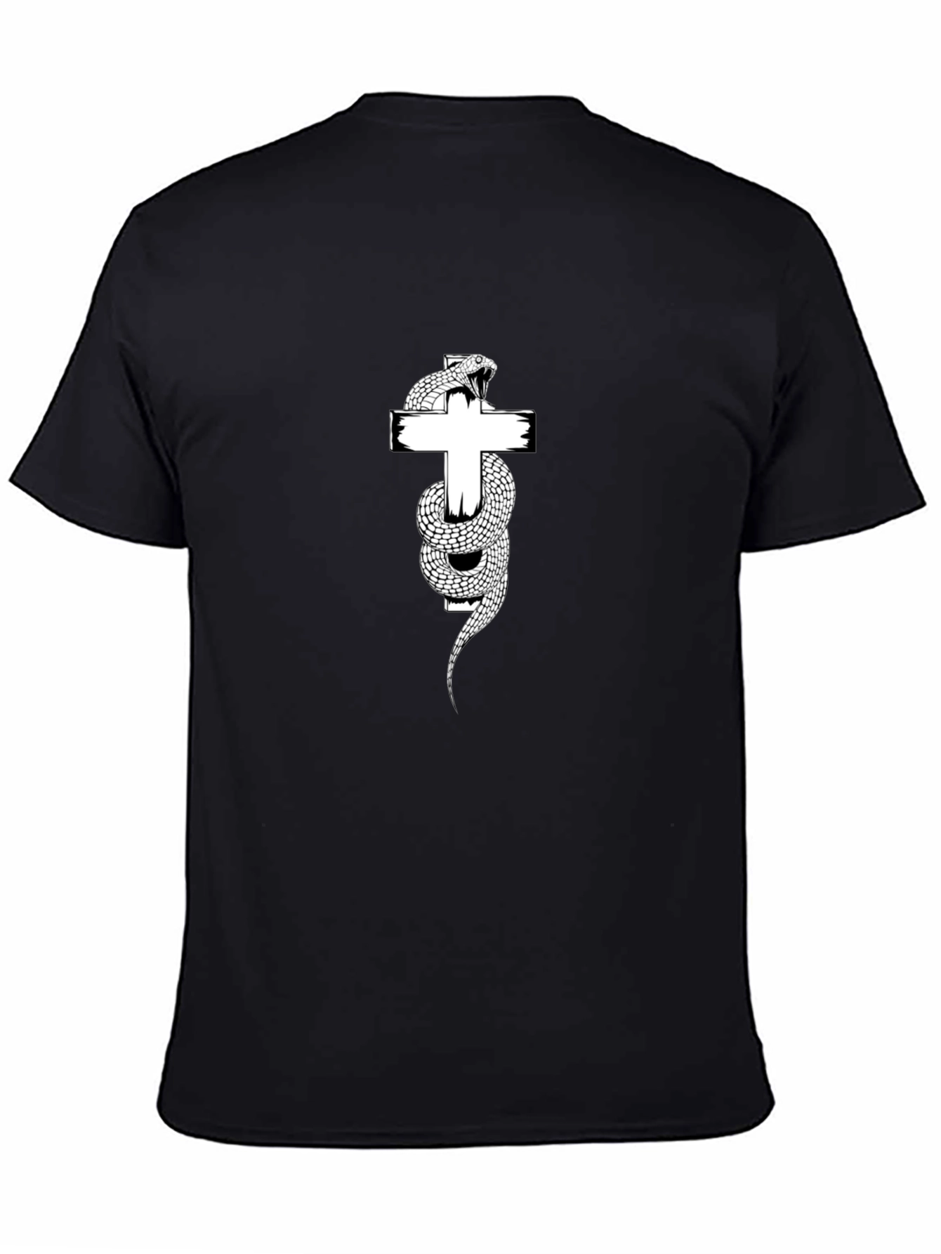 Snake & Cross Graphic Tee - Menswear
