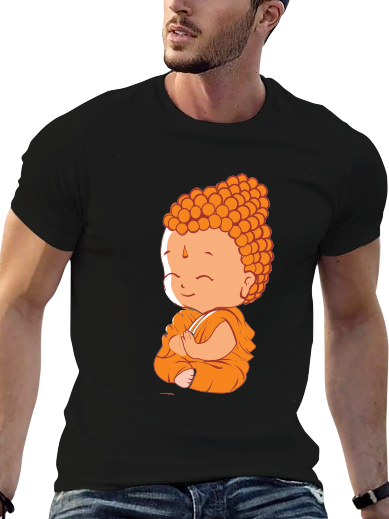 Buddha Graphic Black T-Shirt