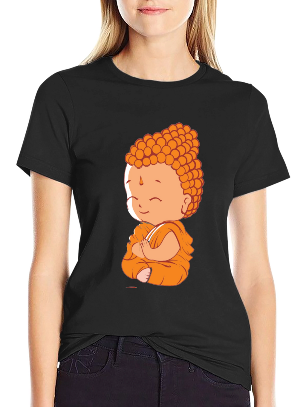 Buddha Graphic Black T-Shirt