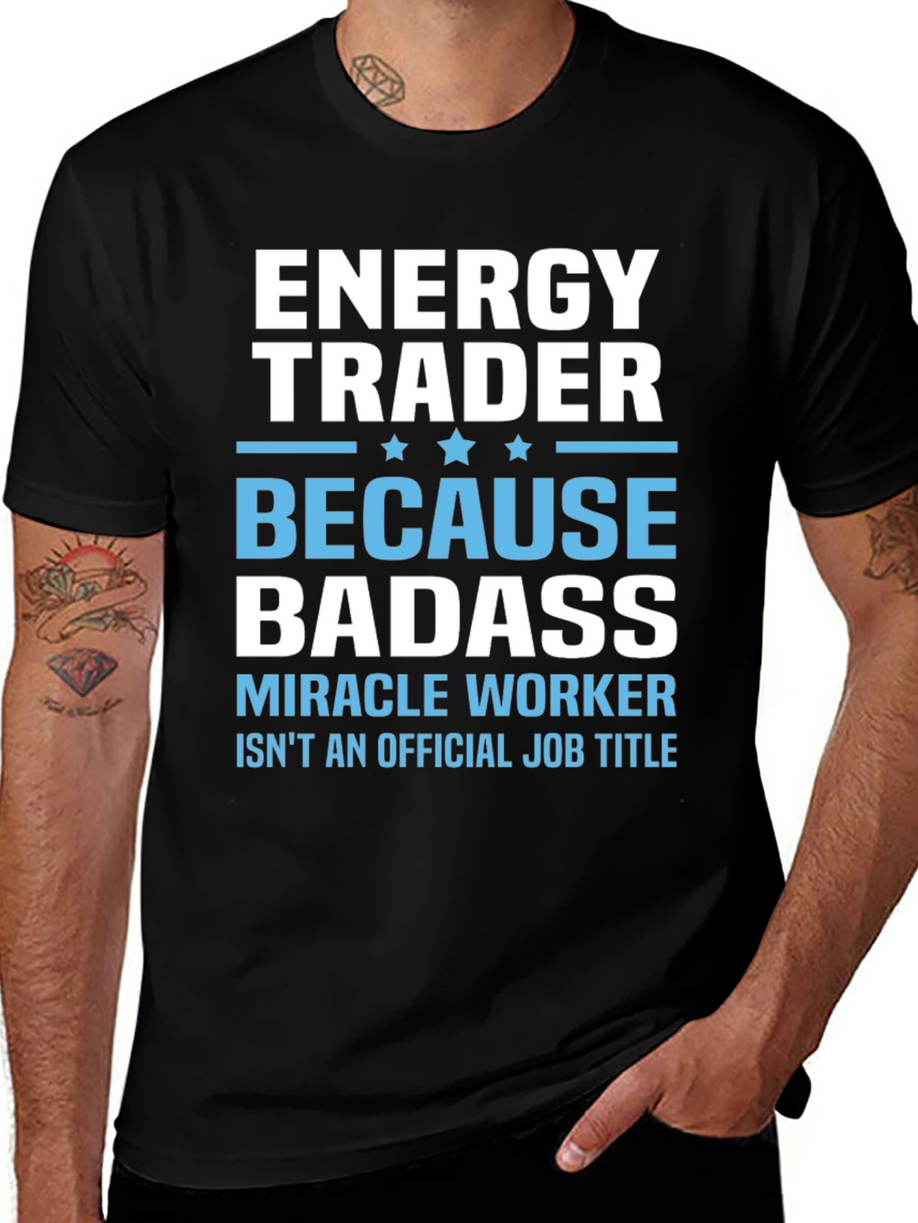Energy Trader Badass Graphic T-Shirt