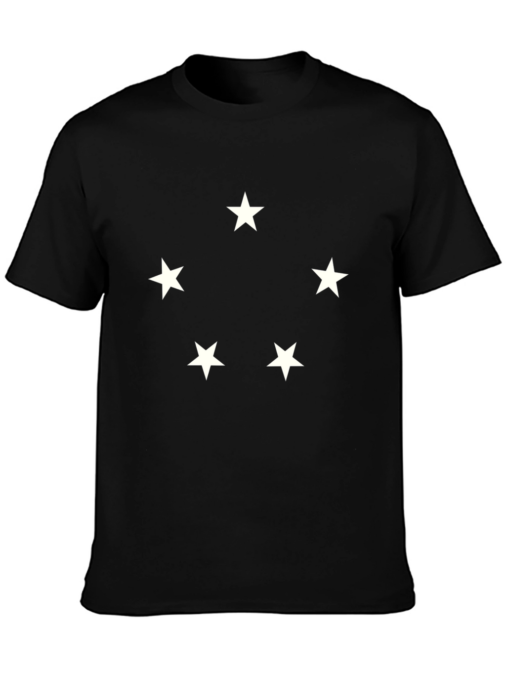 Starry Five Black T-Shirt | Casual Wear