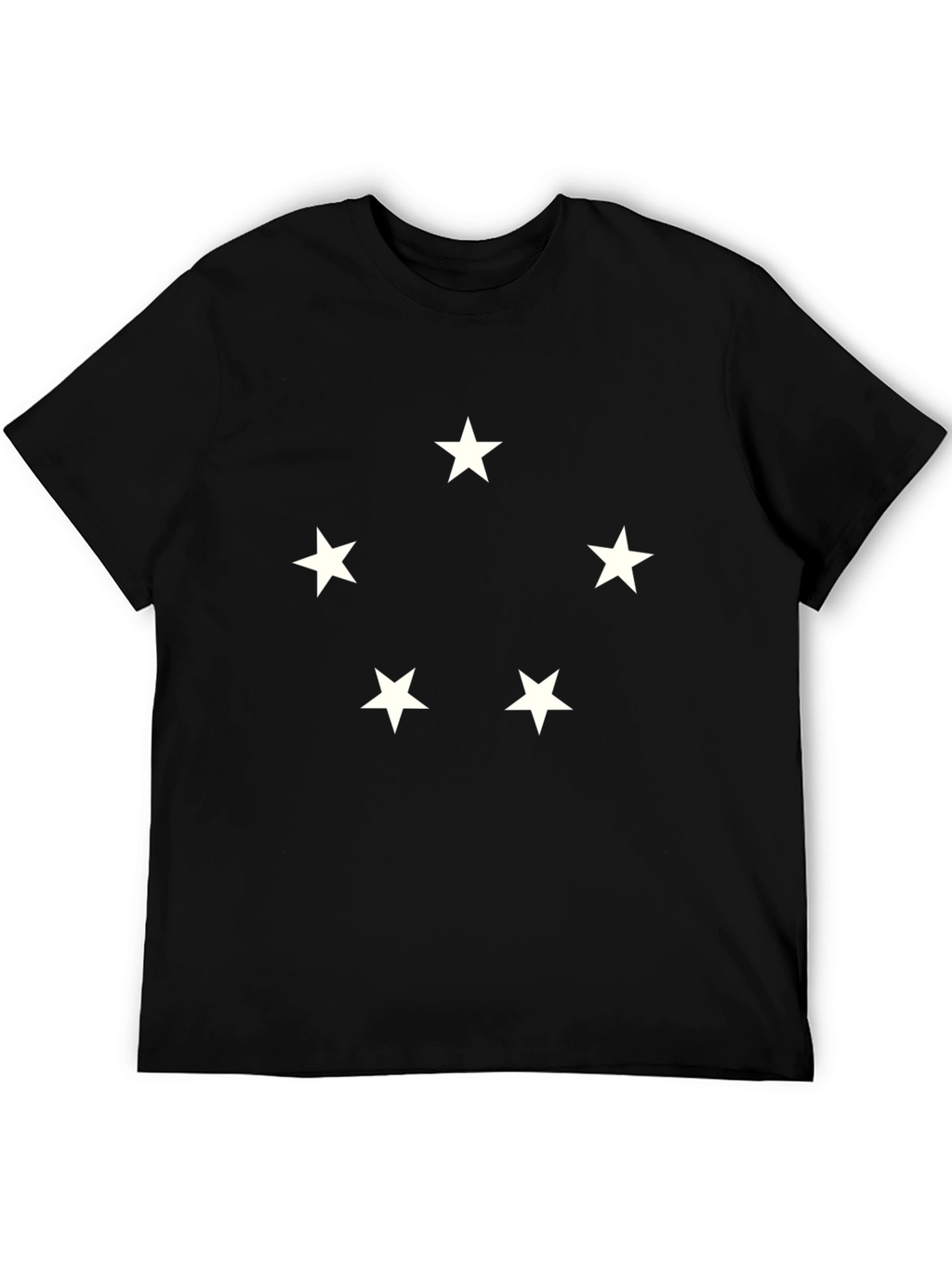 Starry Five Black T-Shirt | Casual Wear