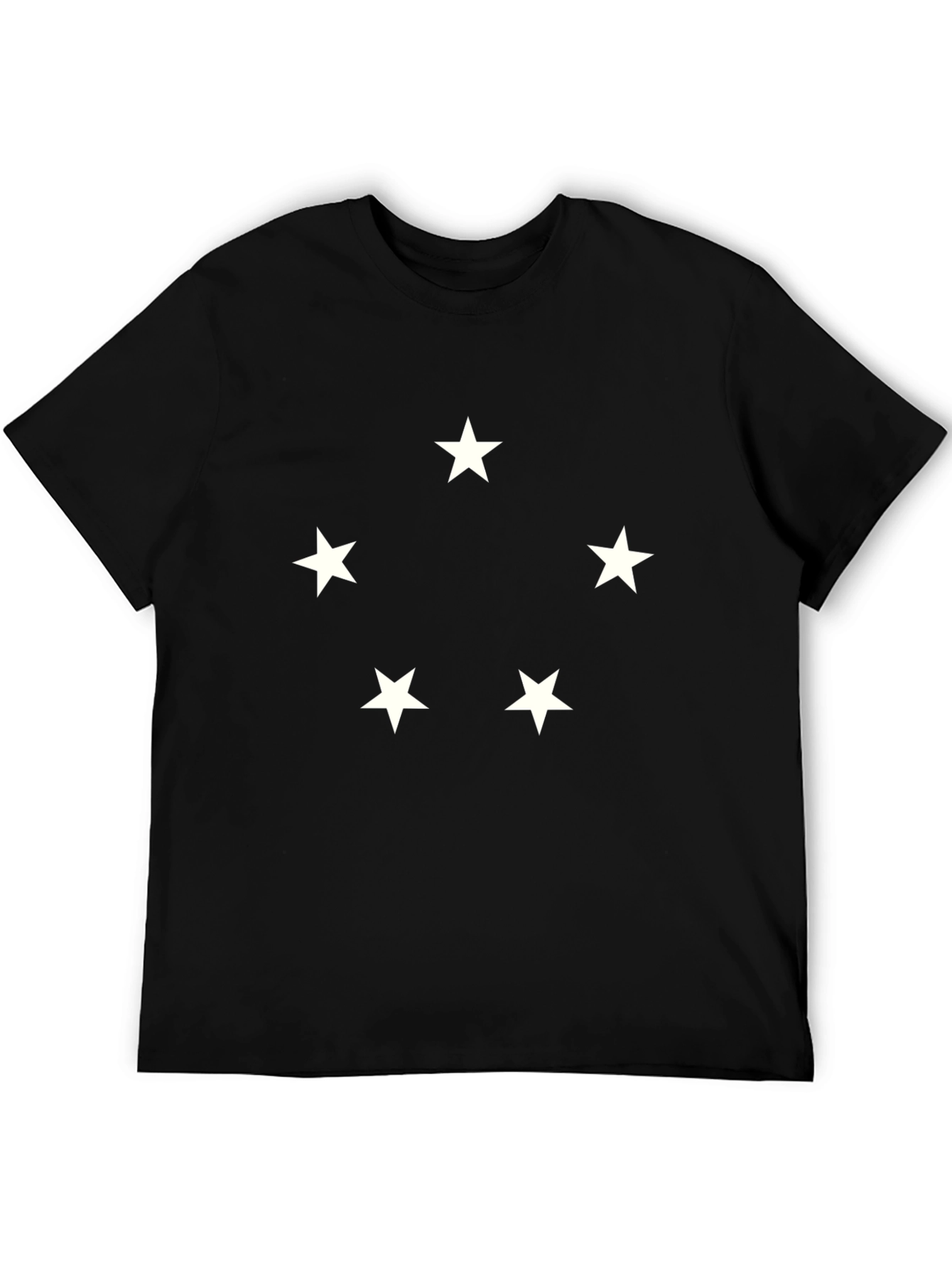 Starry Five Black T-Shirt | Casual Wear