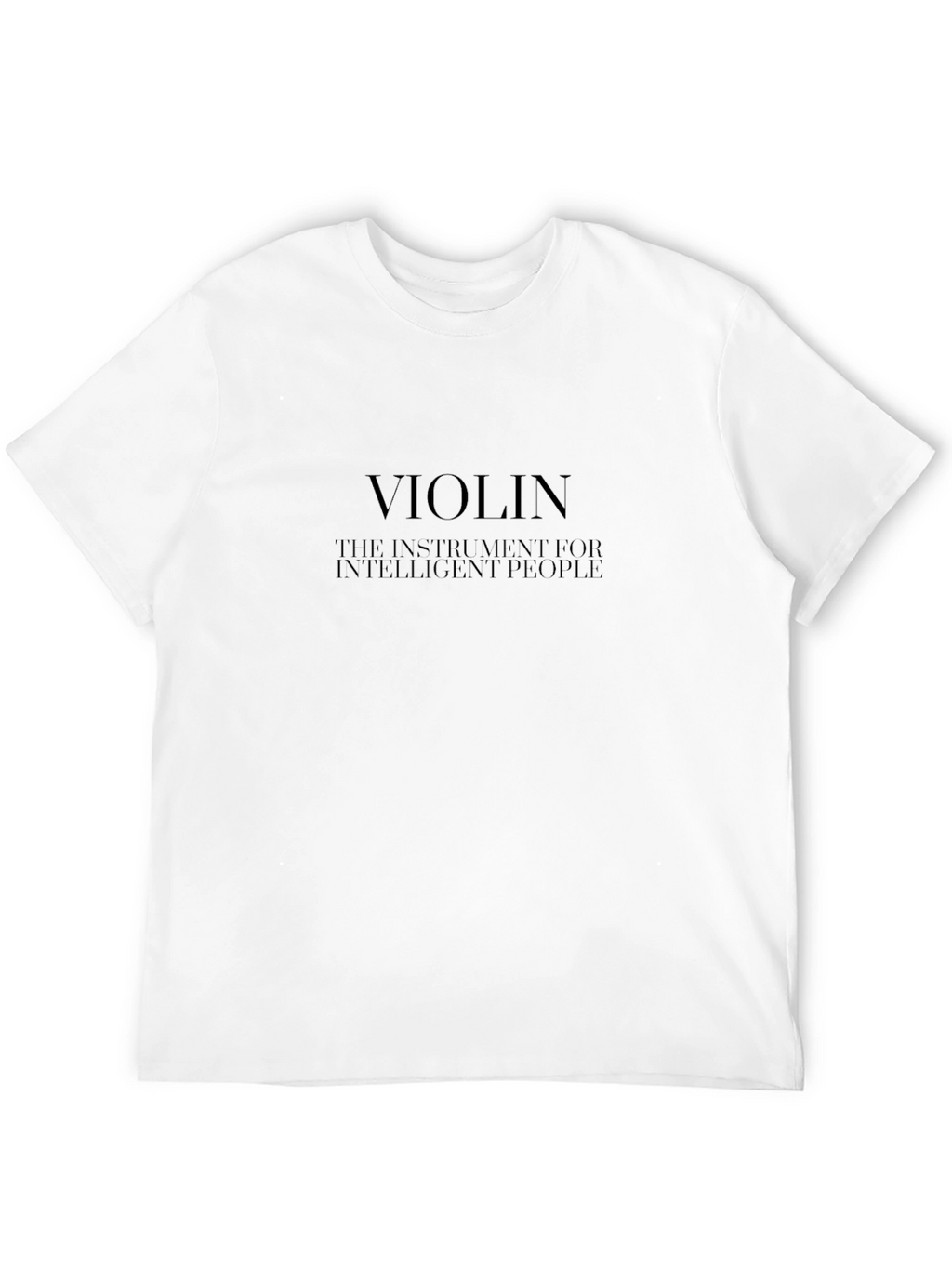 Violin Intelligent People Black T-Shirt