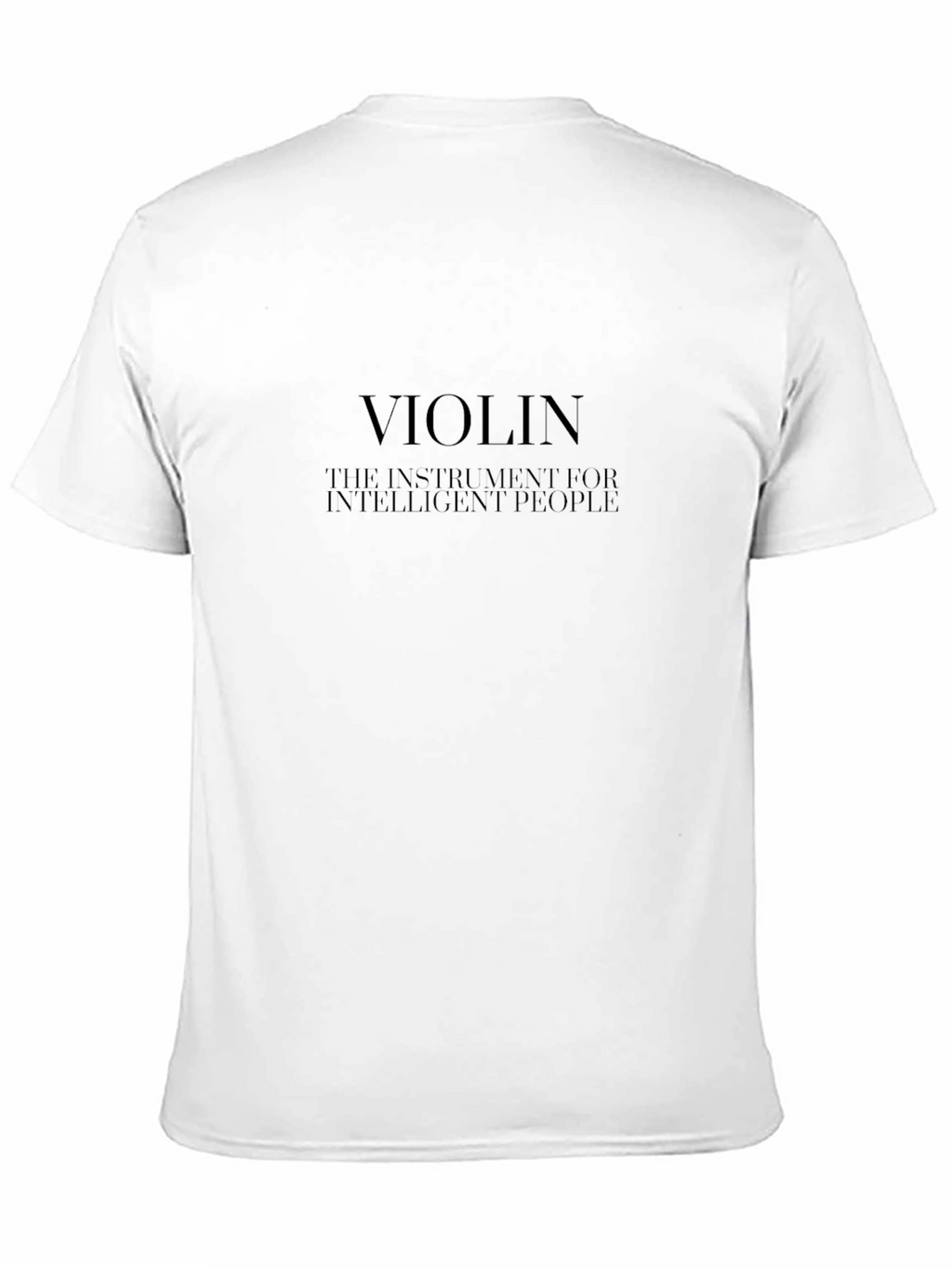 Violin Intelligent People Black T-Shirt
