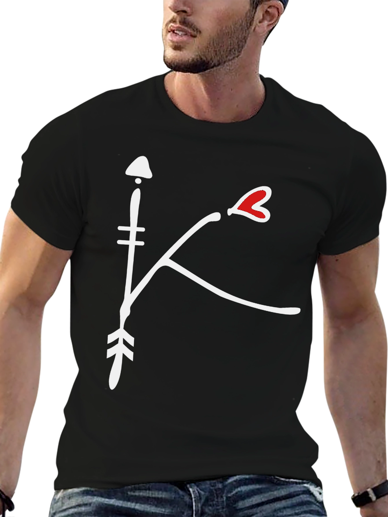Arrow Heart Initial Tee