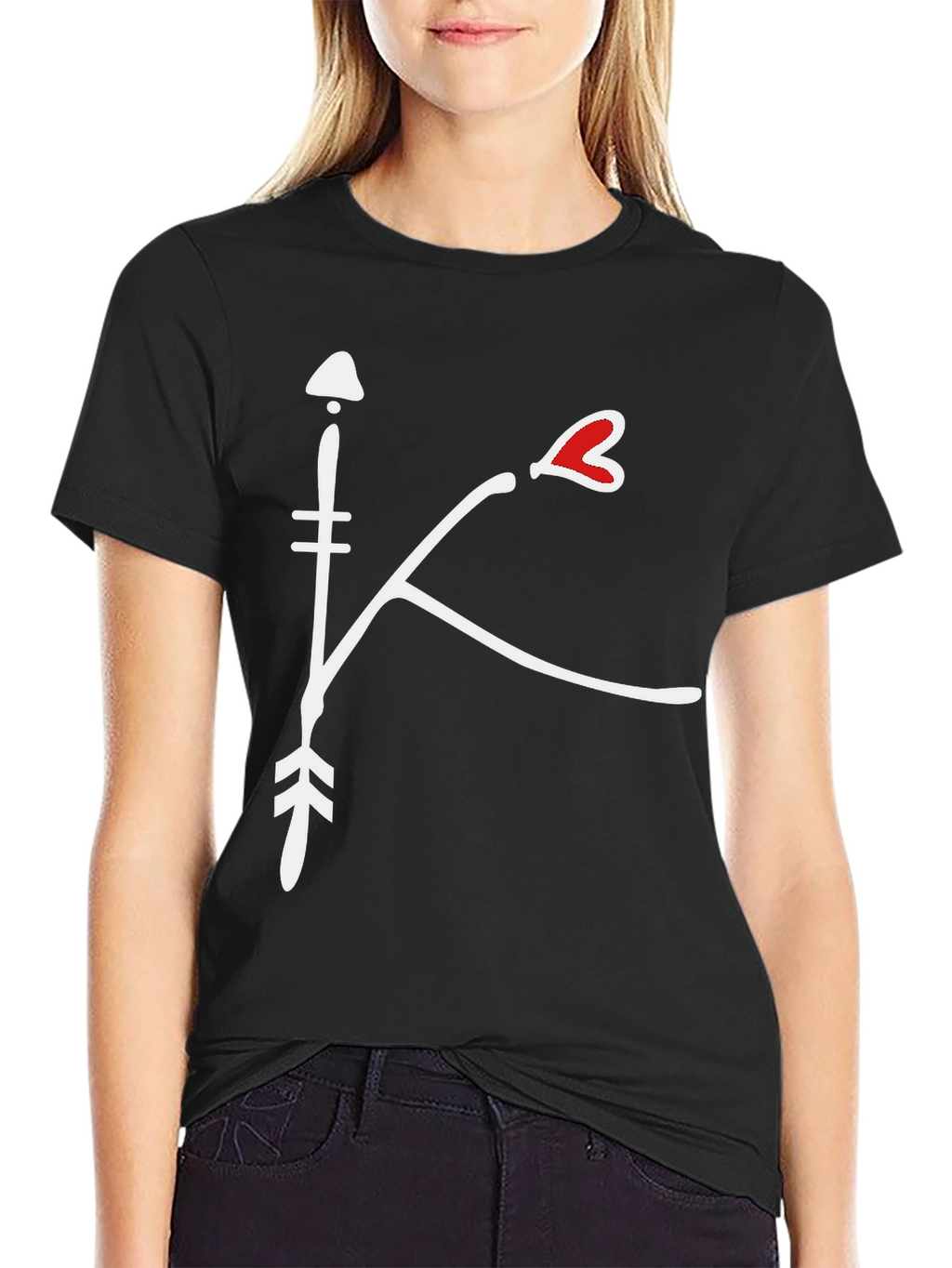 Arrow Heart Initial Tee