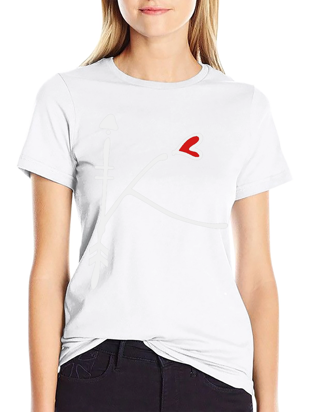Arrow Heart Initial Tee