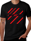 Hardcore Graphic Print Black T-Shirt