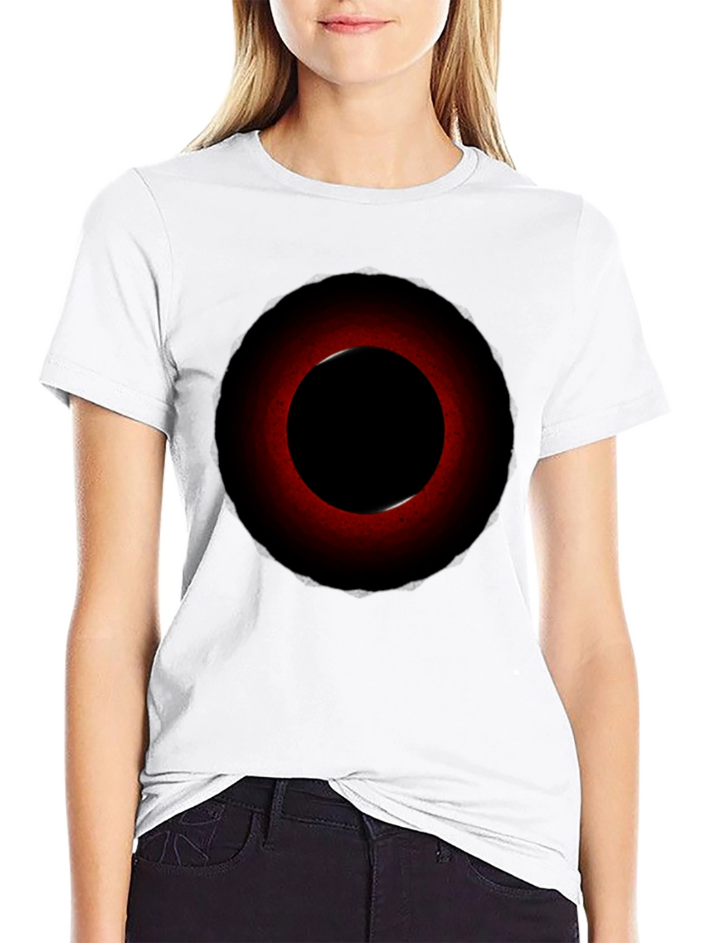 Eclipse Graphic Tee - Red Circle Design