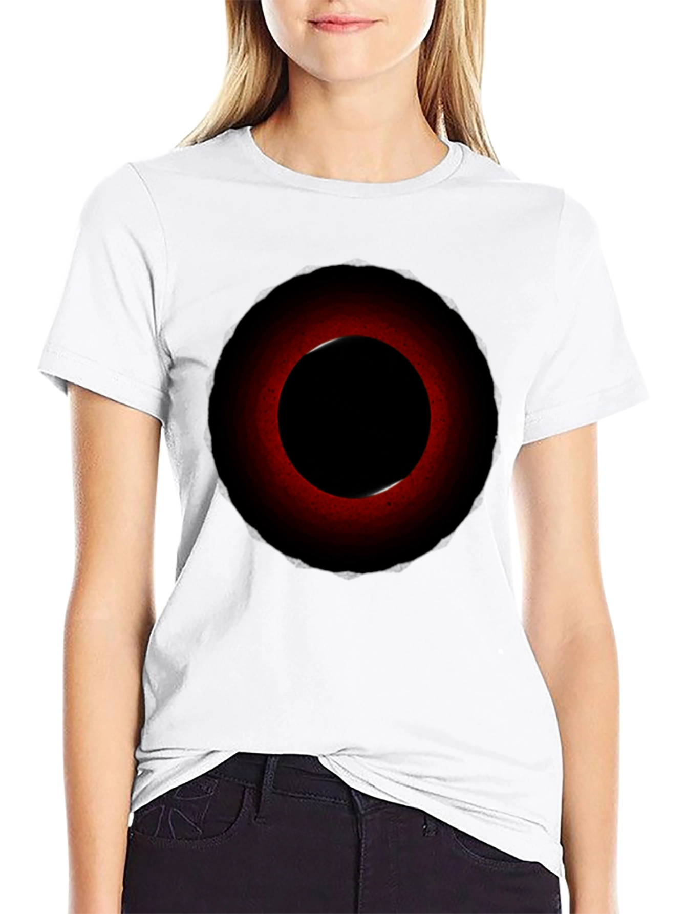 Eclipse Graphic Tee - Red Circle Design