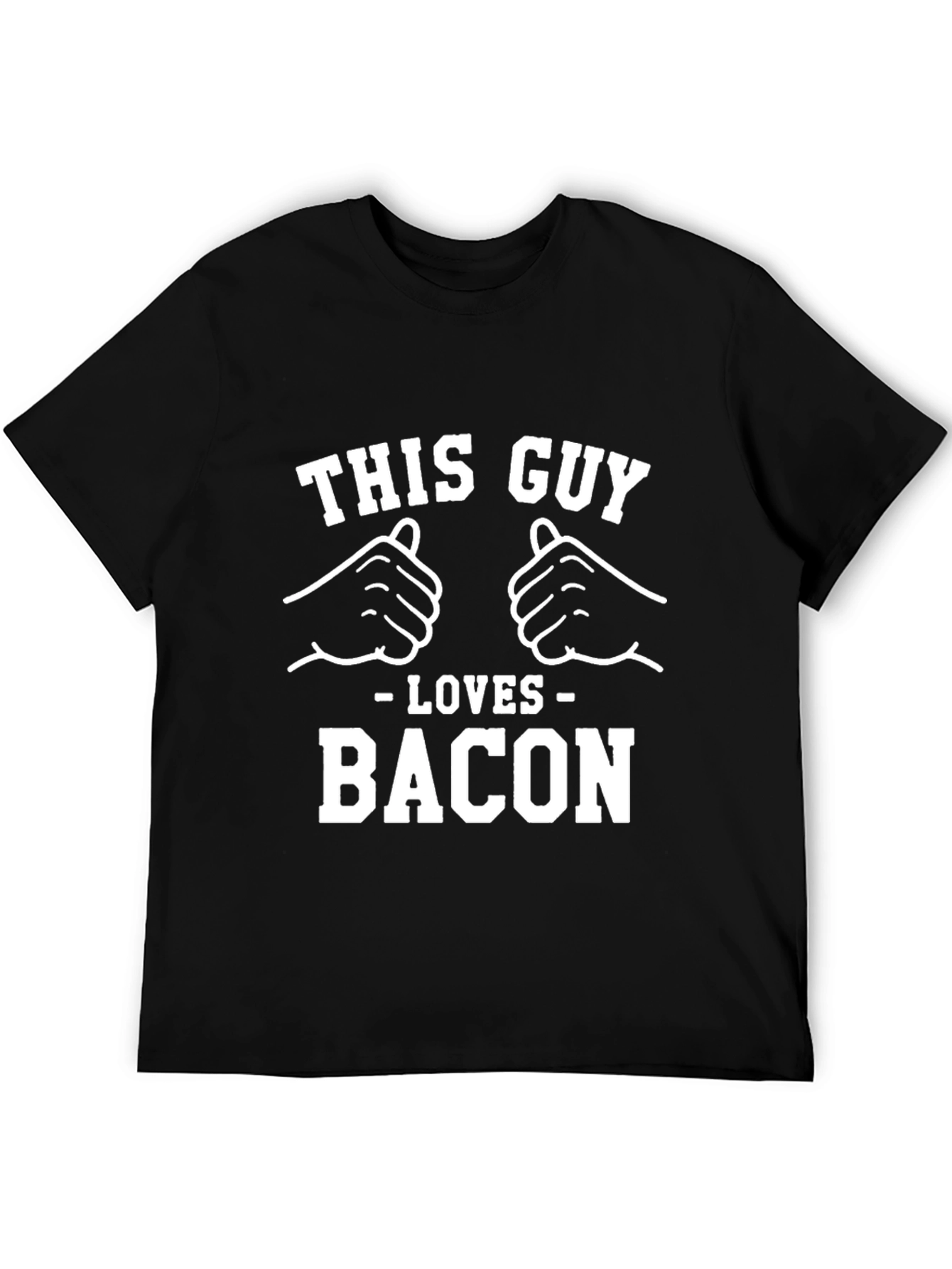 This Guy Loves Bacon T-Shirt - Funny Foodie Tee