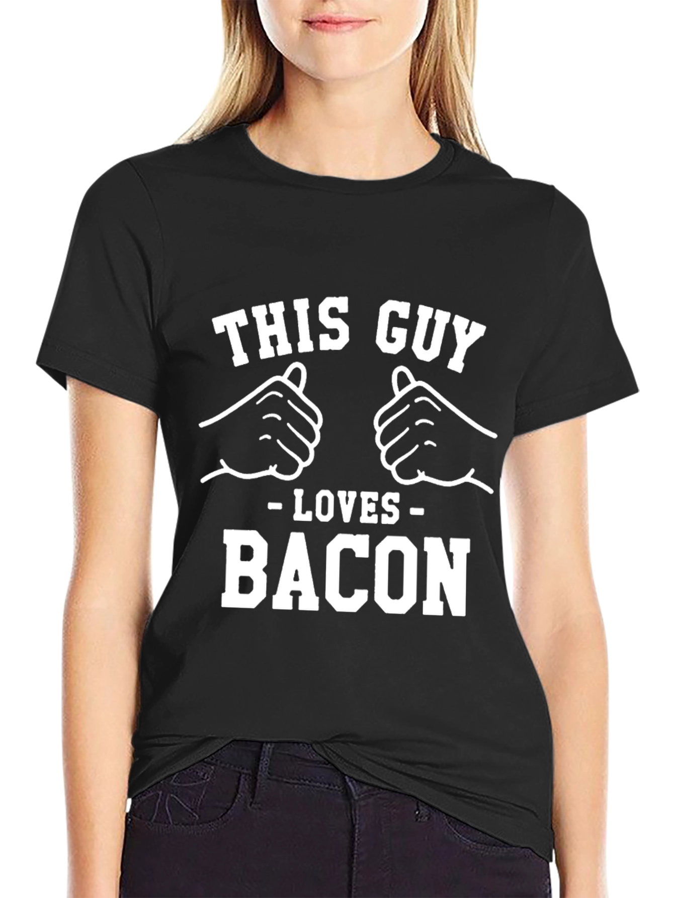 This Guy Loves Bacon T-Shirt - Funny Foodie Tee