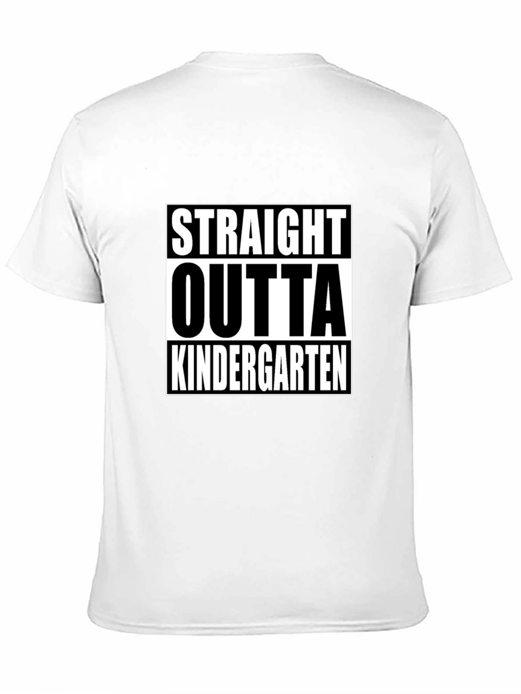 Straight Outta Kindergarten Black T-Shirt