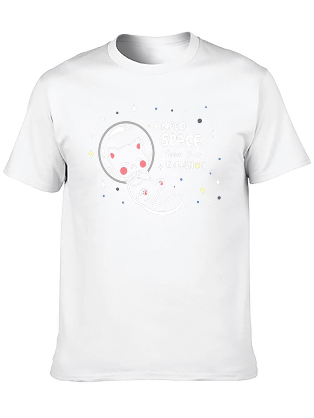 I Need Space Cat Graphic T-Shirt