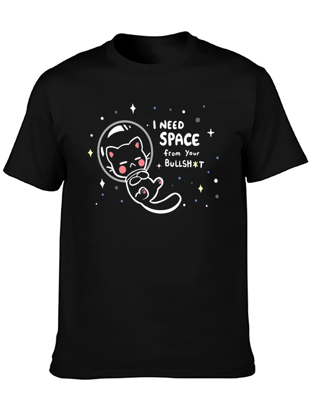 I Need Space Cat Graphic T-Shirt