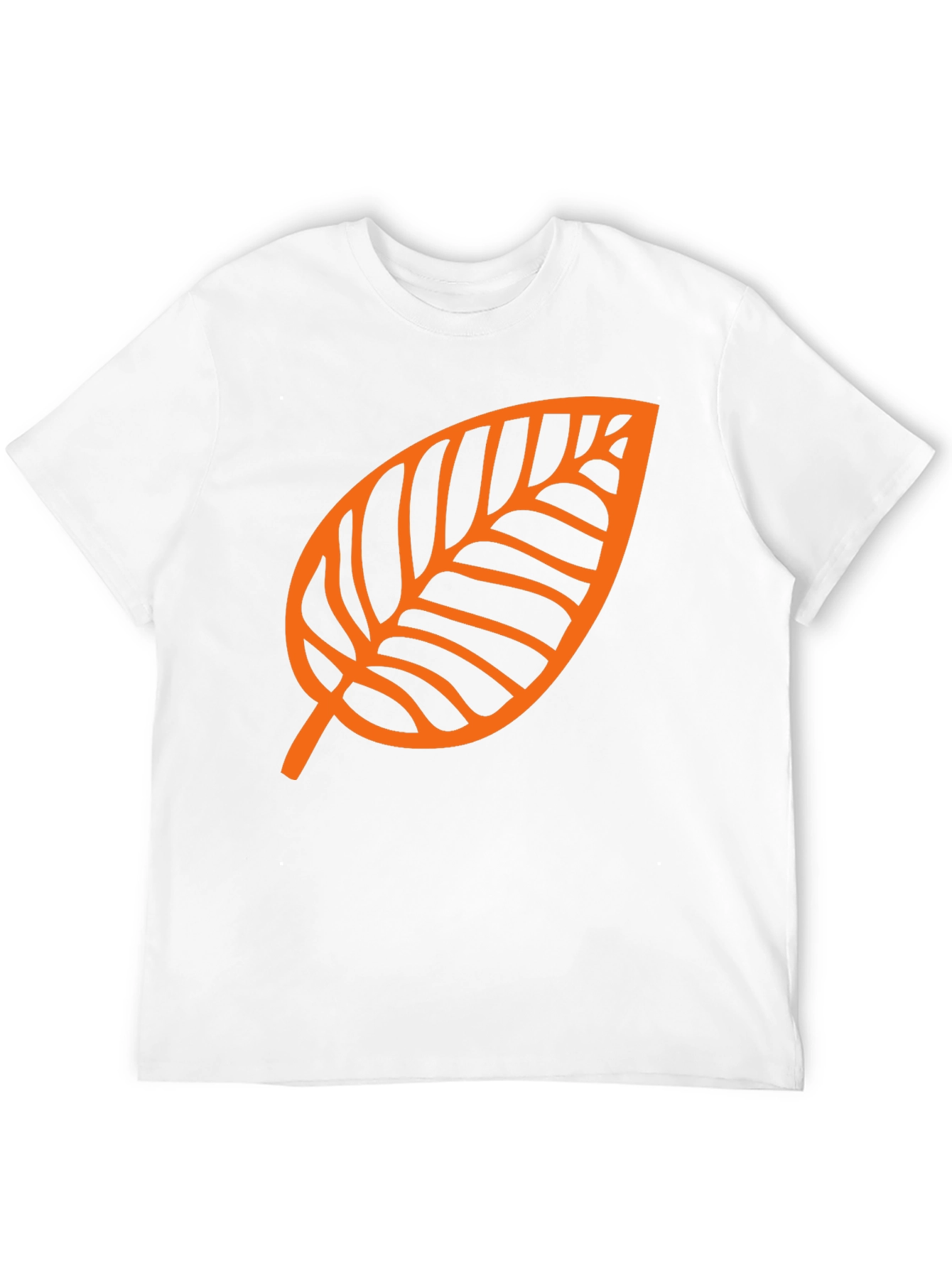 Leaf Graphic Tee - Black Casual T-Shirt