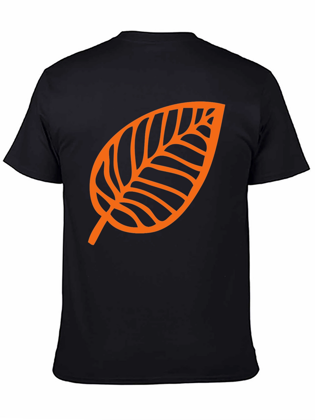 Leaf Graphic Tee - Black Casual T-Shirt