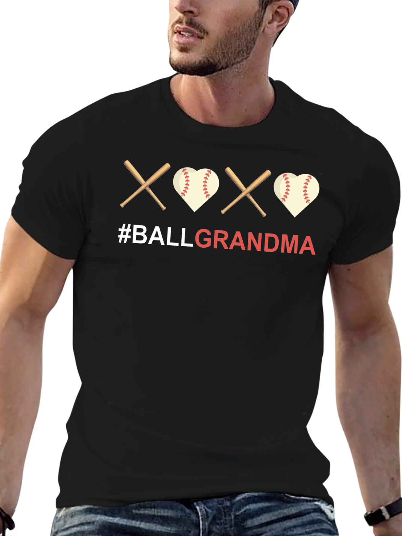 Ball Grandma T-Shirt - Baseball Lovers Tee