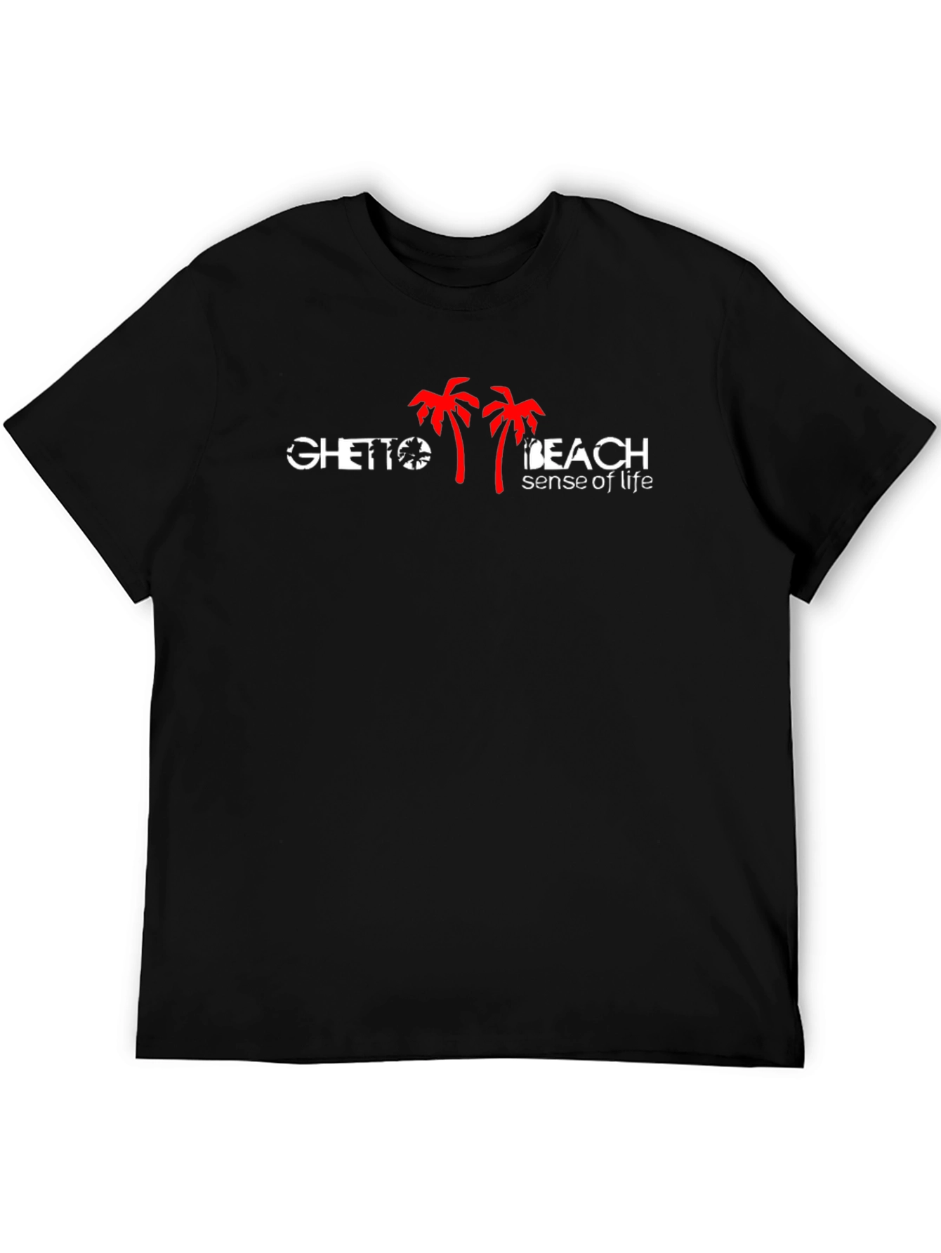 Ghetto Beach Sense of Life Black T-Shirt