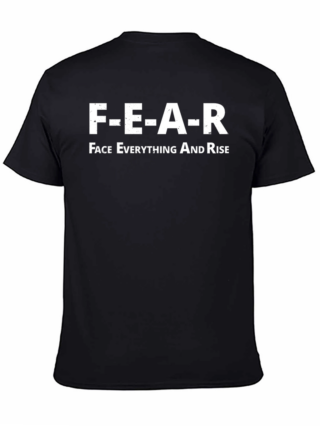 FEAR Face Everything And Rise Black Graphic T-Shirt